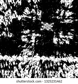 Rough, scratch, splatter grunge pattern design brush strokes. Overlay texture. Faded black-white dyed paper texture. Sketch grunge design. Use for poster, cover, banner, mock-up, stickers layout.