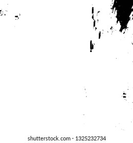 Rough, scratch, splatter grunge pattern design brush strokes. Overlay texture. Faded black-white dyed paper texture. Sketch grunge design. Use for poster, cover, banner, mock-up, stickers layout.
