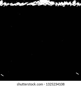 Rough, scratch, splatter grunge pattern design brush strokes. Overlay texture. Faded black-white dyed paper texture. Sketch grunge design. Use for poster, cover, banner, mock-up, stickers layout.