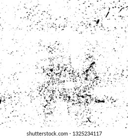 Rough, scratch, splatter grunge pattern design brush strokes. Overlay texture. Faded black-white dyed paper texture. Sketch grunge design. Use for poster, cover, banner, mock-up, stickers layout.