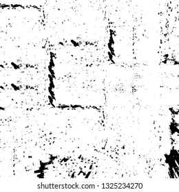Rough, scratch, splatter grunge pattern design brush strokes. Overlay texture. Faded black-white dyed paper texture. Sketch grunge design. Use for poster, cover, banner, mock-up, stickers layout.