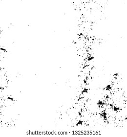 Rough, scratch, splatter grunge pattern design brush strokes. Overlay texture. Faded black-white dyed paper texture. Sketch grunge design. Use for poster, cover, banner, mock-up, stickers layout.