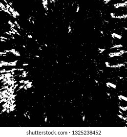 Rough, scratch, splatter grunge pattern design brush strokes. Overlay texture. Faded black-white dyed paper texture. Sketch grunge design. Use for poster, cover, banner, mock-up, stickers layout.