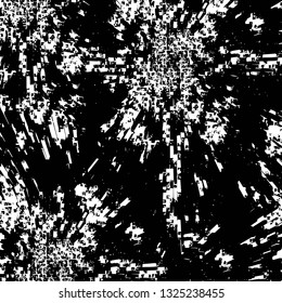 Rough, scratch, splatter grunge pattern design brush strokes. Overlay texture. Faded black-white dyed paper texture. Sketch grunge design. Use for poster, cover, banner, mock-up, stickers layout.