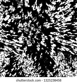 Rough, scratch, splatter grunge pattern design brush strokes. Overlay texture. Faded black-white dyed paper texture. Sketch grunge design. Use for poster, cover, banner, mock-up, stickers layout.