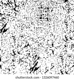 Rough, scratch, splatter grunge pattern design brush strokes. Overlay texture. Faded black-white dyed paper texture. Sketch grunge design. Use for poster, cover, banner, mock-up, stickers layout.