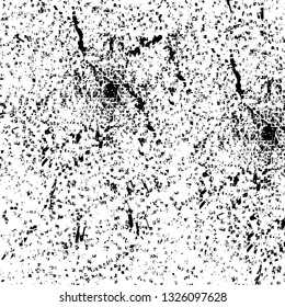 Rough, scratch, splatter grunge pattern design brush strokes. Overlay texture. Faded black-white dyed paper texture. Sketch grunge design. Use for poster, cover, banner, mock-up, stickers layout.