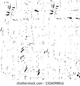 Rough, scratch, splatter grunge pattern design brush strokes. Overlay texture. Faded black-white dyed paper texture. Sketch grunge design. Use for poster, cover, banner, mock-up, stickers layout.
