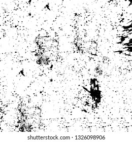 Rough, scratch, splatter grunge pattern design brush strokes. Overlay texture. Faded black-white dyed paper texture. Sketch grunge design. Use for poster, cover, banner, mock-up, stickers layout.