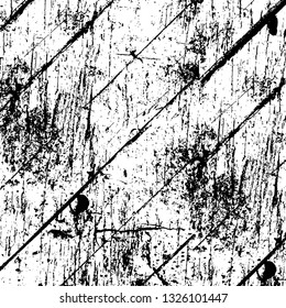 Rough, scratch, splatter grunge pattern design brush strokes. Overlay texture. Faded black-white dyed paper texture. Sketch grunge design. Use for poster, cover, banner, mock-up, stickers layout.