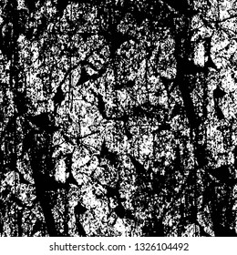 Rough, scratch, splatter grunge pattern design brush strokes. Overlay texture. Faded black-white dyed paper texture. Sketch grunge design. Use for poster, cover, banner, mock-up, stickers layout.