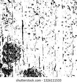 Rough, scratch, splatter grunge pattern design brush strokes. Overlay texture. Faded black-white dyed paper texture. Sketch grunge design. Use for poster, cover, banner, mock-up, stickers layout.