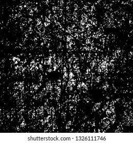 Rough, scratch, splatter grunge pattern design brush strokes. Overlay texture. Faded black-white dyed paper texture. Sketch grunge design. Use for poster, cover, banner, mock-up, stickers layout.