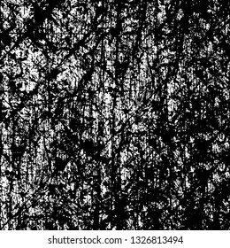 Rough, scratch, splatter grunge pattern design brush strokes. Overlay texture. Faded black-white dyed paper texture. Sketch grunge design. Use for poster, cover, banner, mock-up, stickers layout.
