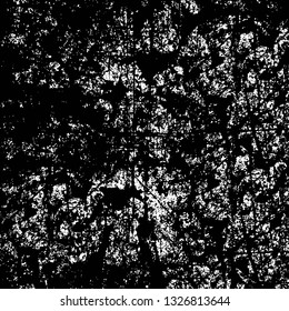 Rough, scratch, splatter grunge pattern design brush strokes. Overlay texture. Faded black-white dyed paper texture. Sketch grunge design. Use for poster, cover, banner, mock-up, stickers layout.