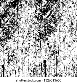 Rough, scratch, splatter grunge pattern design brush strokes. Overlay texture. Faded black-white dyed paper texture. Sketch grunge design. Use for poster, cover, banner, mock-up, stickers layout.