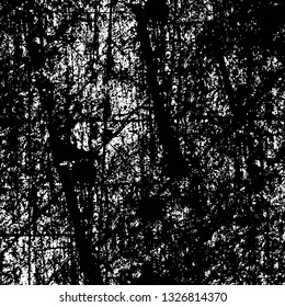 Rough, scratch, splatter grunge pattern design brush strokes. Overlay texture. Faded black-white dyed paper texture. Sketch grunge design. Use for poster, cover, banner, mock-up, stickers layout.