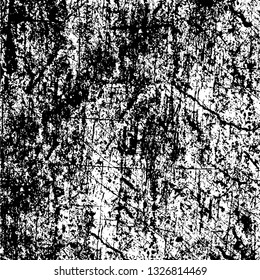 Rough, scratch, splatter grunge pattern design brush strokes. Overlay texture. Faded black-white dyed paper texture. Sketch grunge design. Use for poster, cover, banner, mock-up, stickers layout.