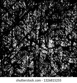 Rough, scratch, splatter grunge pattern design brush strokes. Overlay texture. Faded black-white dyed paper texture. Sketch grunge design. Use for poster, cover, banner, mock-up, stickers layout.