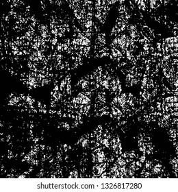Rough, scratch, splatter grunge pattern design brush strokes. Overlay texture. Faded black-white dyed paper texture. Sketch grunge design. Use for poster, cover, banner, mock-up, stickers layout.