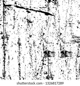 Rough, scratch, splatter grunge pattern design brush strokes. Overlay texture. Faded black-white dyed paper texture. Sketch grunge design. Use for poster, cover, banner, mock-up, stickers layout.