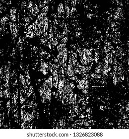 Rough, scratch, splatter grunge pattern design brush strokes. Overlay texture. Faded black-white dyed paper texture. Sketch grunge design. Use for poster, cover, banner, mock-up, stickers layout.