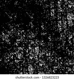 Rough, scratch, splatter grunge pattern design brush strokes. Overlay texture. Faded black-white dyed paper texture. Sketch grunge design. Use for poster, cover, banner, mock-up, stickers layout.