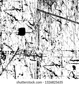 Rough, scratch, splatter grunge pattern design brush strokes. Overlay texture. Faded black-white dyed paper texture. Sketch grunge design. Use for poster, cover, banner, mock-up, stickers layout.