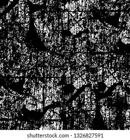 Rough, scratch, splatter grunge pattern design brush strokes. Overlay texture. Faded black-white dyed paper texture. Sketch grunge design. Use for poster, cover, banner, mock-up, stickers layout.