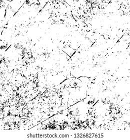 Rough, scratch, splatter grunge pattern design brush strokes. Overlay texture. Faded black-white dyed paper texture. Sketch grunge design. Use for poster, cover, banner, mock-up, stickers layout.