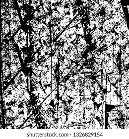 Rough, scratch, splatter grunge pattern design brush strokes. Overlay texture. Faded black-white dyed paper texture. Sketch grunge design. Use for poster, cover, banner, mock-up, stickers layout.