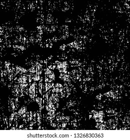 Rough, scratch, splatter grunge pattern design brush strokes. Overlay texture. Faded black-white dyed paper texture. Sketch grunge design. Use for poster, cover, banner, mock-up, stickers layout.