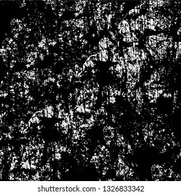 Rough, scratch, splatter grunge pattern design brush strokes. Overlay texture. Faded black-white dyed paper texture. Sketch grunge design. Use for poster, cover, banner, mock-up, stickers layout.