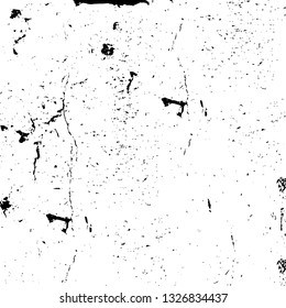 Rough, scratch, splatter grunge pattern design brush strokes. Overlay texture. Faded black-white dyed paper texture. Sketch grunge design. Use for poster, cover, banner, mock-up, stickers layout.