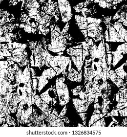 Rough, scratch, splatter grunge pattern design brush strokes. Overlay texture. Faded black-white dyed paper texture. Sketch grunge design. Use for poster, cover, banner, mock-up, stickers layout.