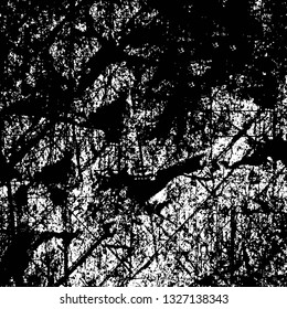 Rough, scratch, splatter grunge pattern design brush strokes. Overlay texture. Faded black-white dyed paper texture. Sketch grunge design. Use for poster, cover, banner, mock-up, stickers layout.