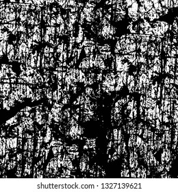Rough, scratch, splatter grunge pattern design brush strokes. Overlay texture. Faded black-white dyed paper texture. Sketch grunge design. Use for poster, cover, banner, mock-up, stickers layout.