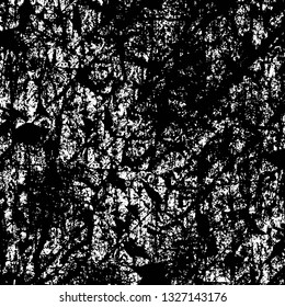 Rough, scratch, splatter grunge pattern design brush strokes. Overlay texture. Faded black-white dyed paper texture. Sketch grunge design. Use for poster, cover, banner, mock-up, stickers layout.