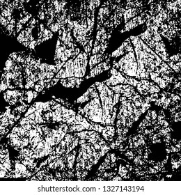Rough, scratch, splatter grunge pattern design brush strokes. Overlay texture. Faded black-white dyed paper texture. Sketch grunge design. Use for poster, cover, banner, mock-up, stickers layout.