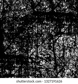 Rough, scratch, splatter grunge pattern design brush strokes. Overlay texture. Faded black-white dyed paper texture. Sketch grunge design. Use for poster, cover, banner, mock-up, stickers layout.