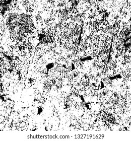 Rough, scratch, splatter grunge pattern design brush strokes. Overlay texture. Faded black-white dyed paper texture. Sketch grunge design. Use for poster, cover, banner, mock-up, stickers layout.