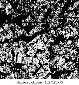 Rough, scratch, splatter grunge pattern design brush strokes. Overlay texture. Faded black-white dyed paper texture. Sketch grunge design. Use for poster, cover, banner, mock-up, stickers layout.