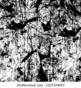 Rough, scratch, splatter grunge pattern design brush strokes. Overlay texture. Faded black-white dyed paper texture. Sketch grunge design. Use for poster, cover, banner, mock-up, stickers layout.