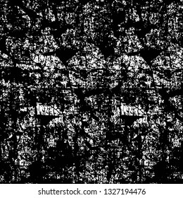Rough, scratch, splatter grunge pattern design brush strokes. Overlay texture. Faded black-white dyed paper texture. Sketch grunge design. Use for poster, cover, banner, mock-up, stickers layout.