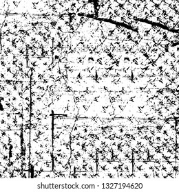 Rough, scratch, splatter grunge pattern design brush strokes. Overlay texture. Faded black-white dyed paper texture. Sketch grunge design. Use for poster, cover, banner, mock-up, stickers layout.