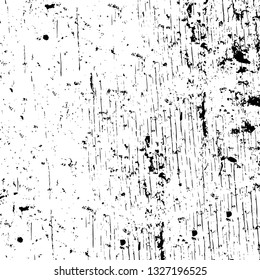 Rough, scratch, splatter grunge pattern design brush strokes. Overlay texture. Faded black-white dyed paper texture. Sketch grunge design. Use for poster, cover, banner, mock-up, stickers layout.
