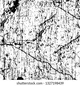 Rough, scratch, splatter grunge pattern design brush strokes. Overlay texture. Faded black-white dyed paper texture. Sketch grunge design. Use for poster, cover, banner, mock-up, stickers layout.