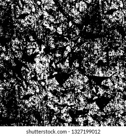 Rough, scratch, splatter grunge pattern design brush strokes. Overlay texture. Faded black-white dyed paper texture. Sketch grunge design. Use for poster, cover, banner, mock-up, stickers layout.