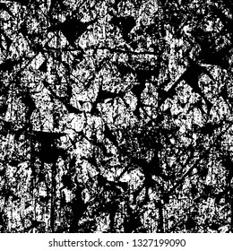 Rough, scratch, splatter grunge pattern design brush strokes. Overlay texture. Faded black-white dyed paper texture. Sketch grunge design. Use for poster, cover, banner, mock-up, stickers layout.