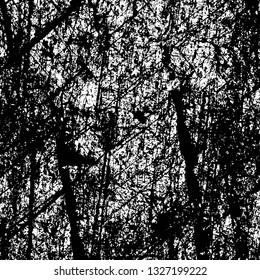 Rough, scratch, splatter grunge pattern design brush strokes. Overlay texture. Faded black-white dyed paper texture. Sketch grunge design. Use for poster, cover, banner, mock-up, stickers layout.